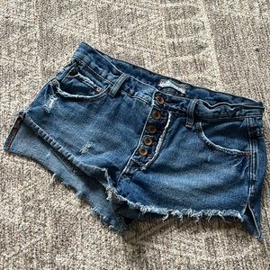 Free people Jean cut off shorts